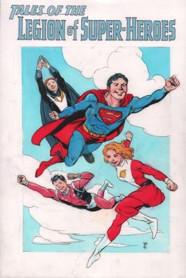 Mark Stegbauer | Superboy & the Legion of Superheroes Color Art - Signed | Anthony’s Comic Book Art