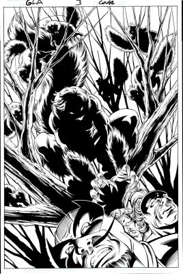 Paul Pelletier, Rick Magyar | Great Lakes Avengers #3 Cover (Squirrel Girl Battles Batroc the Leaper, Machete, & Zaran!) 2005 | Romitaman