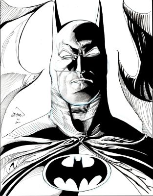 Ethan Van Sciver | Batman Detailed Specialty Illustration (2011) | Romitaman