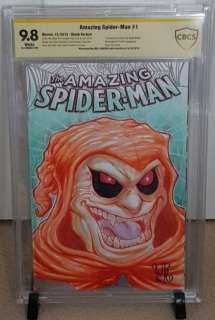Marvel Comics - Amazing Spider-man #1 - Blank Sketch Variant - Signed and Sketched by Will Robson - CBCS 9.8 - (2015) | Catawiki
