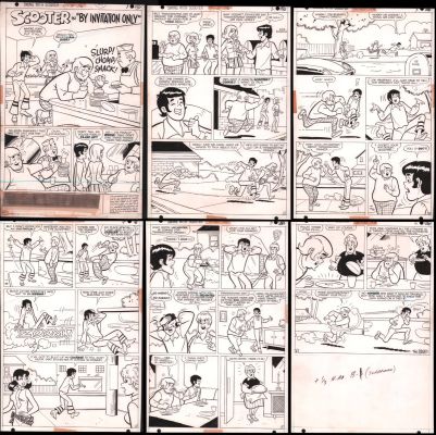 Henry Scarpelli | Swing with Scooter #36 ’By Invitation Only’ Full 6Pg Story - 1972 | Anthony’s Comic Book Art
