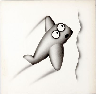 Draper, Chad - Magazine / Newspaper Illustration - Plane Hitting Cloud 1980S | Cool Lines Art