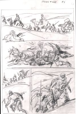John Buscema | Savage Sword of Conan #205 P 4 (11 X 17 Inch Bronze Age Prelim) | Romitaman