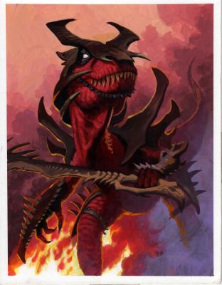 Den Beauvais | Gehrund, Field Marshal - Guardians Published Collectible Fantasy Card Painting (1990S) | Romitaman