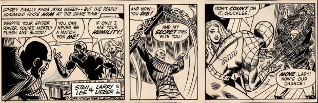 Larry Lieber | Amazing Spider-Man Daily Strip (Very Early Lieber Run! Spider-Man Battles a Super Powered Robot!) 5-6-1981 | Romitaman