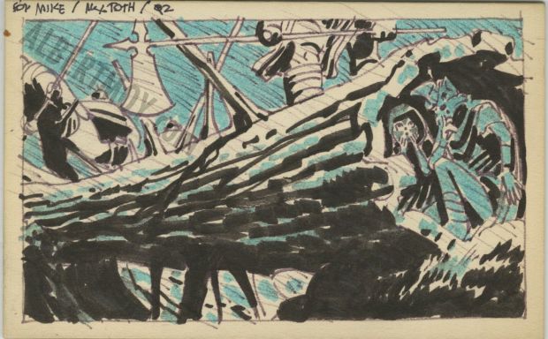 Alex Toth | Robin Hood (1973- Storyboard For Disney Film) Page 2 | Albert Moy