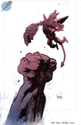 James Harren - Giant Robot Hellboy Returns Issue 2 Page Cover