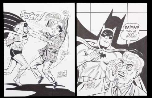 Two Original Batman Drawings By Sheldon "Shelly" Moldoff | Goldberg Coins & Collectibles