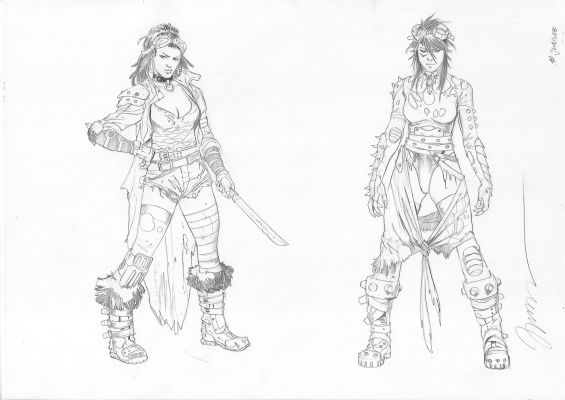 Marko Djurdjevic | Old Man Logan Video Game Jubilee Concept Art Page Character Design | Splash Page