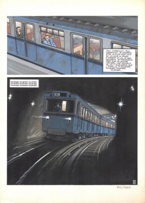 Beltran Fred | Planche originale 44 Le ventre du Minotaure | Galerie Napoléon