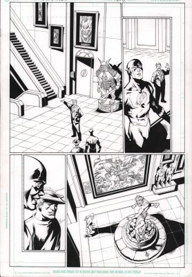 Howard Porter, John Livesay | The Flash #208 P.17 - Ga & Sa Flash - 2004 | Anthony’s Comic Book Art