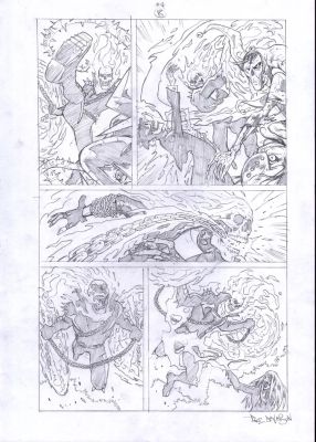 Paul Davidson – Ghost Rider – Spirits of Violence 4p18 | Berserker Art