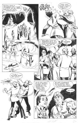 Marcello Rafael Carlo | Planche originale 7 AMICALEMENT VOTRE histoire courte - Gare aux requins - | Galerie Napoléon