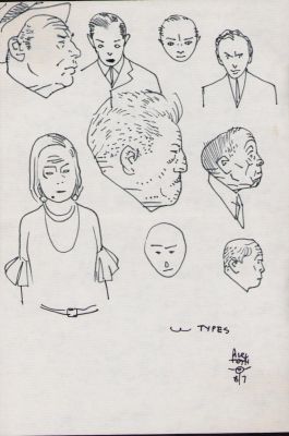 Alex Toth | Eight Figures Ink Art Commission - Signed 8/7 | Anthony’s Comic Book Art