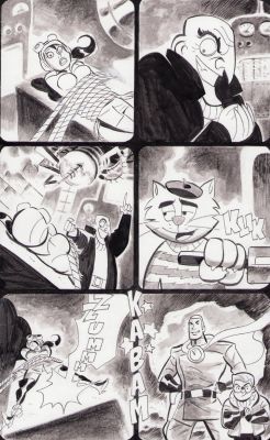 Dan McDaid | Wacky Racers (Penelope Pitstop) Ink Wash Art Commission | Anthony’s Comic Book Art