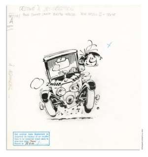 Franquin | ANDRÉ FRANQUIN Gaston, Dupuis Illustration originale... | Daniel Maghen Enchères