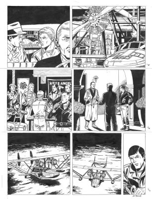 Le Bras Andrã© | Planche originale 40 BUCK DANNY (classic) tome 12 - Atomic City - | Galerie Napoléon