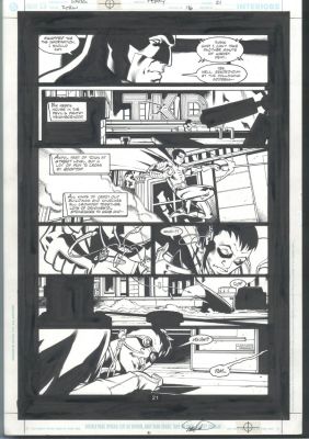 Pete Woods Andrew Pepoy | Pete Woods Art - Batman And Robin in Action Page Issue Robin # 116 Page 21 | Koch Comic Art
