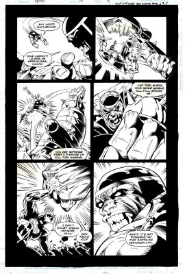 Chris Marrinan | Nova #16 P 8 (Nova Battles Warlord Kraa Throughout!) 1994 | Romitaman