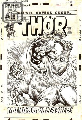 John Romita Sr | Thor 197 Cover | Panel Page Art