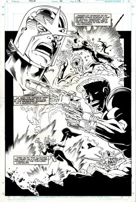 Chris Marrinan | Nova #10 P 15 Splash (Nova Battles Diamondhead & Skrulls!) 1994 | Romitaman