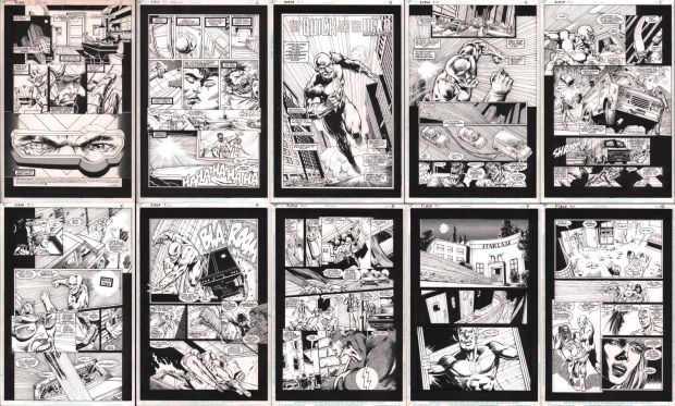 Javier Saltares | The Flash TV Special ’The Quick And the Dead’ Full 25 Pg. Story - 1991 | Anthony’s Comic Book Art