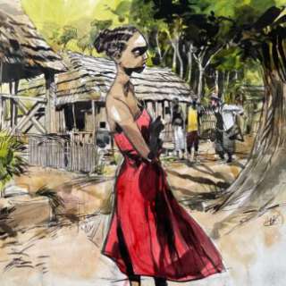 Vincent Bailly - Illustration originale “Congo 1905, Le Rapport Brazza”