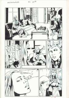 John Wycough | Fr: Starless Nights #1 P.28 - Blue Line Ink Art Only - Signed | Anthony’s Comic Book Art