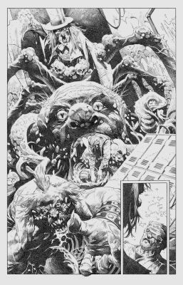 Tomas Giorello | Tomï¿½S Giorello Monster Kill Squad #1 Page 7 Original Art Ï¿½ First Issue Monster Horde | ComicArtFans Classifieds