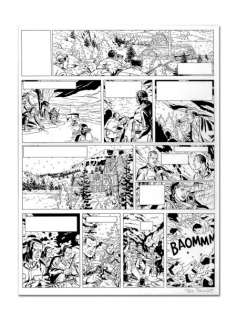 Benoît (Ted) | BENOÃŽT BLAKE ET MORTIMER L’ÉTRANGE RENDEZ-VOUS Encre de chine pour la | Coutau Bégarie