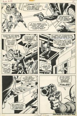 Herb Trimpe | Trimpe, Herb / John Severin - Incredible Hulk #148 Pg 18, Banner & Jarella Flee Her Jilted Lover | Cool Lines Art
