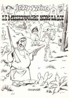 Sergio SALMA (né en ... - Lot 614 - * Hommages à Jijé - Jerry Spring. Le missionnaire hors-la-loi Encre...