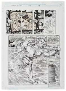 Pat Broderick Alpha Flight #115 Marvel Comic Art | Taurus Auctions