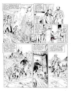 Blanc Dumont, Michel (1948) | Encre de chine, planche 1 de la jeunesse de Blueberry, tome… | Stanley’s Auction