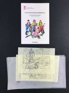 Diabolik - S. Zaniboni - vol. "Un’Avventura Diabolika" + 5x original sketch | Catawiki