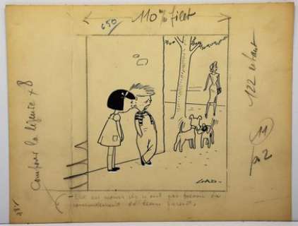 Gad (Claude Georges Gadoud dessinateur 1905/1991) - dessin… | Arthema Auction