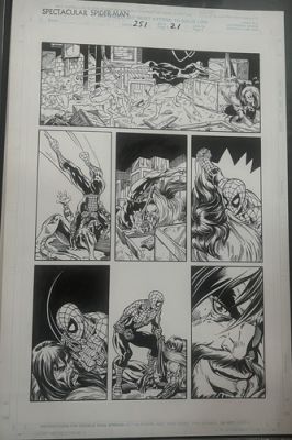 SPECTACULAR SPIDER-MAN #251 PG 21 Kraven ORIGINAL COMIC PAGE ART Luke Ross | eBay US (Buy It Now)