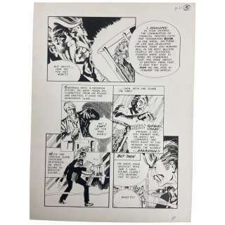 EERIE The Killer Slime Original Storyboard Production Comic Art | Los Angeles Estate Auction