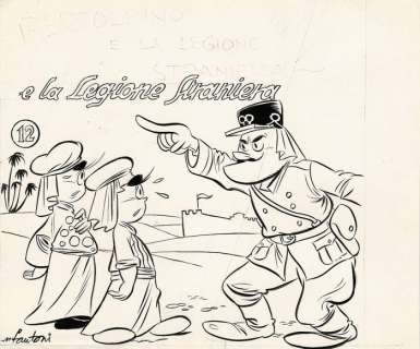 Bertoldino #12 - Mario Fantoni - original cover - EO - (1953) | Catawiki