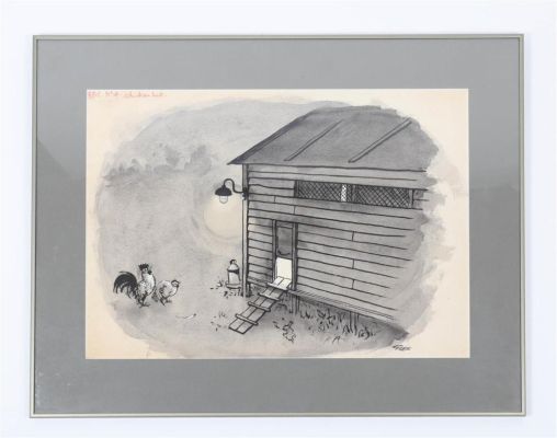 Lot 969 - GILES, CARL (1916-1995). CHICKEN HUT | Zwiggelaar Auctions