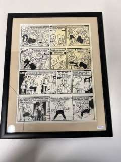 Planche originale bande dessinée Bob et Bobette… | Rops