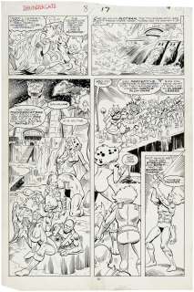 "THUNDERCATS" #8 JOSE DELBO COMIC BOOK PAGE ORIGINAL ART. | Hake’s