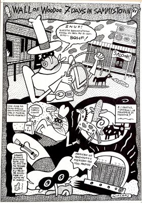 Massimo Giacon | Original page for Wall of Woodoo. Cm. 24x34. Ink. Mint. Code 2027. | Segni e Disegni