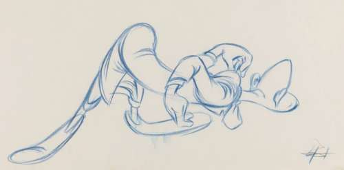 A "Coal Black and de Sebben Dwarfs" Prince Chawmin’ Production Drawing. | Van Eaton Galleries