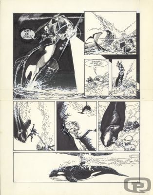Olivier Vatine | Aquablue, Volume 02, Page 35 - Original Artwork by Olivier Vatine | Pulp’s Art