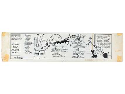 Rube Goldberg ?Weekly Invention" Original (c.1940) | Weiss Auctions