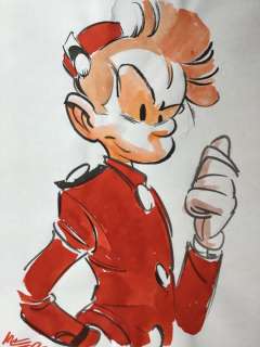 Munuera  - Illustration originale en couleur - Spirou | Catawiki