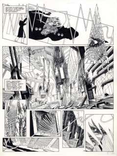 Andreas | ANDREAS. Descente. Très belle planche originale à l’encre... | Aibo Art Auction