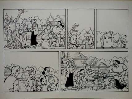 Suske en Wiske - Originele halve pagina (stroken 181 t/m 182) - Verraad op de Veluwe - Page volante - (2004) | Catawiki