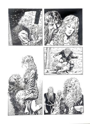 Enrique Alcatena | Original page cm. 30x40. Ink. Mint. Code 2101. | Segni e Disegni